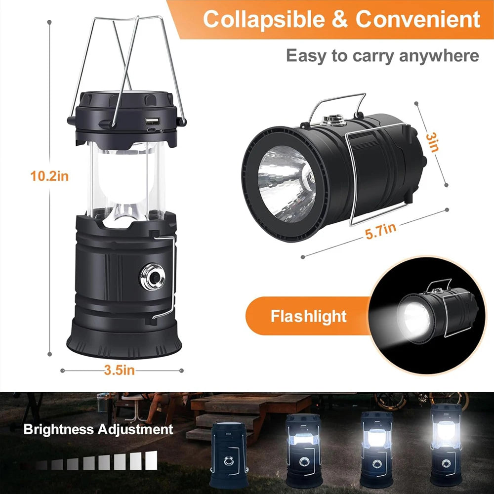 Nature Simplified Solar Lantern — Rechargeable Waterproof Camp Light