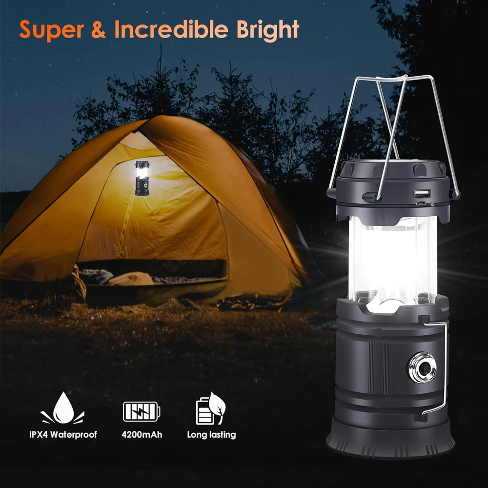 Nature Simplified Solar Lantern — Rechargeable Waterproof Camp Light