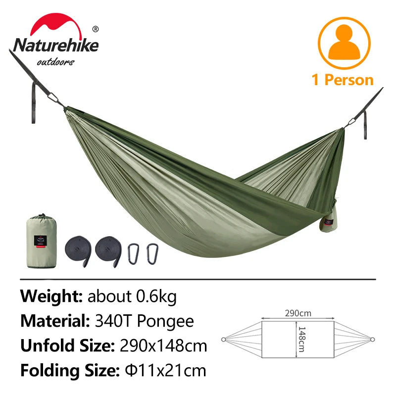 Nature Simplified Pro Hammock — Ultralight Camping Hammock with Tree Straps